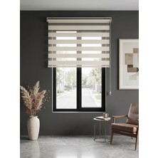 Stor Zebra 1. Kalite Bambu Zebra Perde Ekru (Kırıkbeyaz) Renk