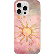Moonset Iphone 16 Pro Uyumlu Baskılı Yumuşak Silikon Şeffaf Telefon Kılıfı