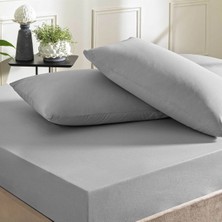 Taç Ranforce Lastikli Queen Size Çarşaf Set Antrasit