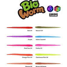 Fujin Bio Worm 6cm Floating Sıvılı Kokulu Lrf Silikonu Purple