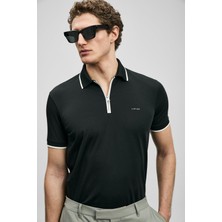 Lufian Erkek Chase Smart Polo T-Shirt 111040236 Siyah