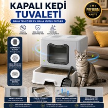 Yıldızhane Xxl Çift Filtreli Çekmeceli Katlanabilir Kedi Tuvaleti