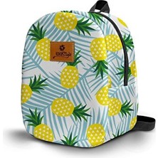 Vaelmont Ananas Baskılı Bebek Çantası, Renkli ve Kullanışlı Tasarım Bebek Bakım Çantası