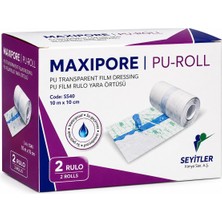Seyitler Maxıpore Pu-Roll Şeffaf Su Geçirmez Yara Örtüsü 10M×10CM (2 Rulo)