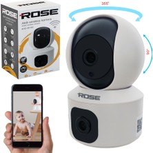 Rose AHD-30150 Iç Ortam Akıllı Wireless Kamera 360DERECE Hareketli Çift Kameralı