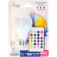 Bezos 9W Kumandalı Beyaz+Rgb LED Ampul