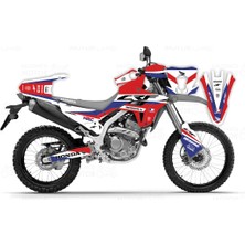 Moto Sticker 54 Honda CRF 250 L 2025-26 HRC Desing Kırmızı Beyaz Mavi Kaplama