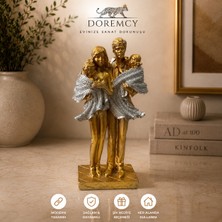 Doremcy Dekoratif  Kazaklı Mutlu Aile Biblo