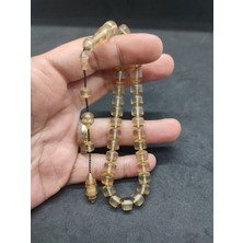 İskeçe Tesbih Hakan Kaya Usta Eseri Bilek Boy (Küçük Boy) Yemen Zar Kehribar Sertifikalı 10126