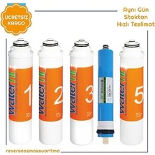 Waterfil Waterlife Filtre Takımı 5 Li Set Su Arıtma Cihazı Filtresi