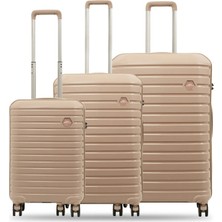 Ground Line Style Vanille 3'lü Set Valiz 10663
