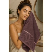 Elif Mira El Yüz Havlusu 50X90 cm %100 Pamuk Kısmi Kadife Lunaria Collection 230 gr