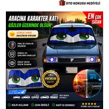 Orvessa Uv Korumalı Mavi Göz Figürlü Ön Cam Güneşlik Oto Güneşlik Perde