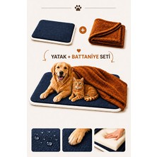 Orvessa Ortopedik Battaniyeli Kedi ve Köpek Yatağı, Yumuşak ve Destekleyici