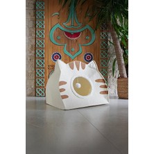 Orvessa Konforlu ve Sevimli Kedi-Köpek Evi, 44X50X34CM, Rahat Yaşam Alanı Kedi ve Köpek Yatağı