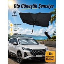 Orvessa Chery Tiggo 7 Pro Max Uyumlu Güneşlik Şemsiye ve Hediyeli Oto Güneşlik Perde