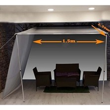 Orvessa Araç Yan Tente 1.5x2.3 Metre, Güneş ve Rüzgar Koruyucu Oto Güneşlik Perde