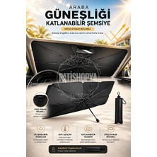 Orvessa Katlanabilir Şemsiye Güneşlik ve Dikiz Aynası Koruyucu Oto Güneşlik Perde