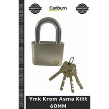 Orvessa Güçlü Çelik Asma Kilit, Disk Silindir Mekanizmalı ve Krom Kaplama Koruyucu ve Kilit
