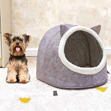 Orvessa Katlanabilir Keçe Desenli Kedi ve Köpek Evi, Pratik ve Konforlu Tasarım