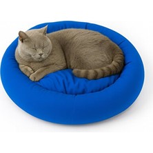 Orvessa Ergonomik Pofuduk Simit Yatak, Destekleyici ve Rahat Uyku Kedi ve Köpek Yatağı
