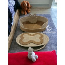 Orvessa Modern Hasır Kedi ve Köpek Yatağıyla Şık ve Rahat Uyku Alanı