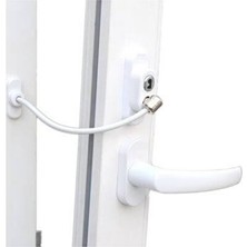 Orvessa Pvc ve Çelik Halatlı Pencere Emniyet Kilidi - Çocuk Güvenliği Için Dayanıkl