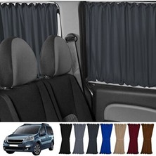 Orvessa Peugeot Partner Tepee Için Füme Raylı Güneşlik Takımı Oto Güneşlik Perde