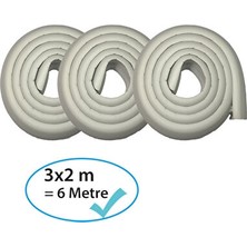 Orvessa Geniş Kenar Koruyucu Kauçuk - Güvenli ve Koruyucu 6 Metre Koruyucu ve Kilit