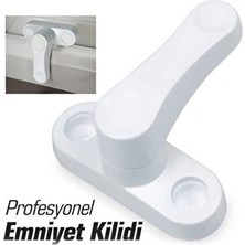 Orvessa 10'lu Pvc Pencere ve Balkon Kilidi, Hırsızlığa Karşı Güçlü Emniyet Koruyucu ve Kilit
