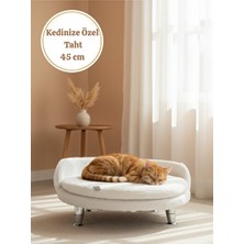 Orvessa Lüks Lüks Ayaklı Köşe Kedi ve Köpek Yatağı 35-45 cm