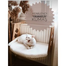 Orvessa Kalorifer Petek Yatak ve Radyatör Yatağı, Geniş, Beyaz Kedi ve Köpek Yatağı