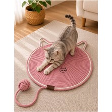Orvessa Pembe Beyaz Kedi Paspası ve Halısı - Tırmalama ve Dinlenme Alanı Kedi Tırmalaması