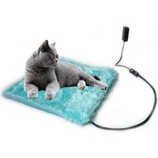 Orvessa Yumuşak Peluş Isıtıcı, Konforlu ve Yıkanabilir Kedi ve Köpek Yatağı 48X48CM
