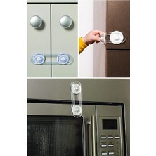 Orvessa Çocuklar Için Çok Amaçlı Mini Kapı ve Dolap Kilidi (2 Adet) Koruyucu ve Kilit