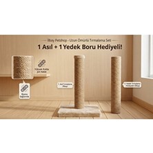Orvessa Jüt Halatlı Tırmalama Tahtası ile Uzun Ömürlü Kullanım Kedi Tırmalaması