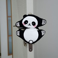 Orvessa Sevimli Panda Tasarımlı Kapı Durdurucu Güvenlik Çözümü Koruyucu ve Kilit