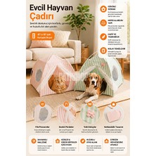 Orvessa Pratik Katlanabilir Evcil Hayvan Çadırı, Pencereli ve Taşınabilir Kedi ve Köpek Yatağı