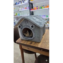 Orvessa Derin Uyku ve Kış Için Yumuşak Kedi ve Köpek Evi Kedi ve Köpek Yatağı