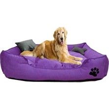 Orvessa Yıkanabilir Pastel Renkli Peluş Kedi ve Köpek Yatağı, Ultra Soft