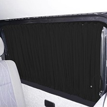 Orvessa Volkswagen T5 Iç Güneşlik Perde Takımı, Siyah Raylı Tasarım Oto Güneşlik Perde