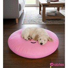 Orvessa 80 cm Yuvarlak Yumuşak Yatak - Yıkanabilir ve Konforlu Kedi ve Köpek Yatağı
