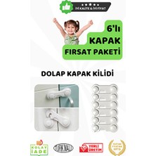 Orvessa Çocuk Güvenlik Dolap Kilidi, Çoklu Paket ve Çift Kapaklı Tasarım Koruyucu ve Kilit