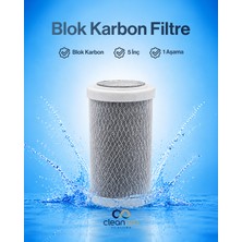 Cleanara Cto Blok Karbon Filtre – Spun Filtre Kartuş