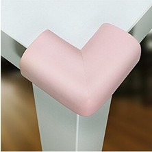 Orvessa Pembe Kauçuk Köşe Koruyucu, Çocuk Güvenliği Için 4 Lü Paket Koruyucu ve Kilit