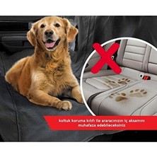 Orvessa Su Geçirmez Oto Köpek Koltuk Kılıfı, Araç Için Koruma Kedi ve Köpek Yatağı