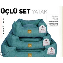 Orvessa Üçlü Set Yatak, Çoklu Konfor Seçeneği Kedi ve Köpek Yatağı