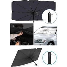 Orvessa Universal Ön Cam Güneşlik, Katlanabilir Şemsiye ile Güneşten Koruma Oto Güneşlik Perde