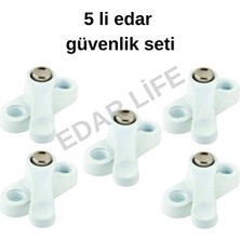 Orvessa Metal ve Cam Pencere Güvenlik Kilidi, Pimli ve Çoklu Paket Koruyucu ve Kilit 5 Adet