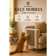 Orvessa Keçe Kedi Koltuk ve Kanepe Tırmalama Koruyucu, Yapışkanlı ve Pratik Kedi Tırmalaması